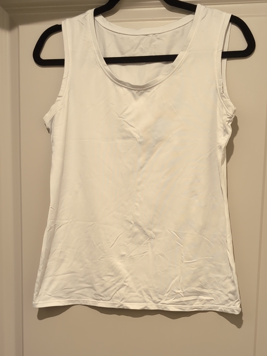 Donna Buchanan Tops - Women's White Scoop Neck Tank Top
